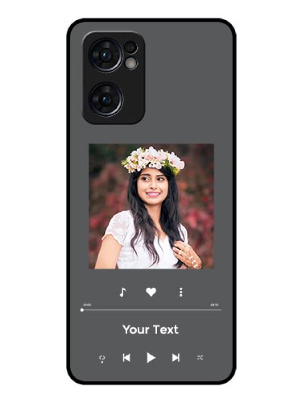 Custom Oppo Reno 7 5G Custom Glass Mobile Case - Play The Music Design