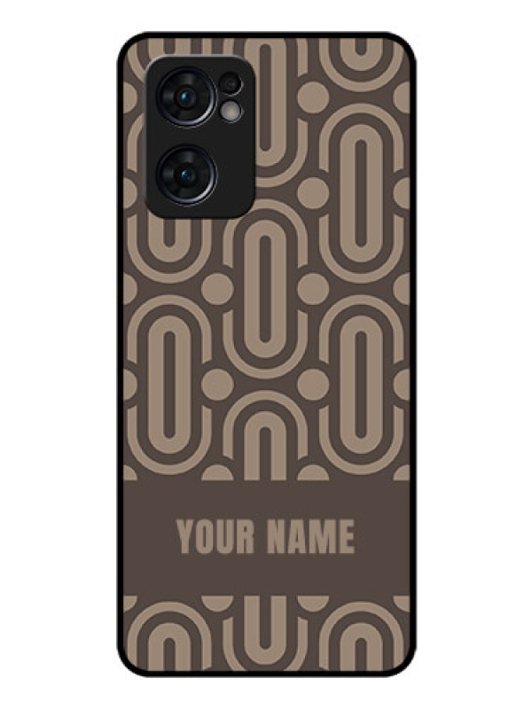 Custom Oppo Reno 7 5G Custom Glass Phone Case - Captivating Zero Pattern Design