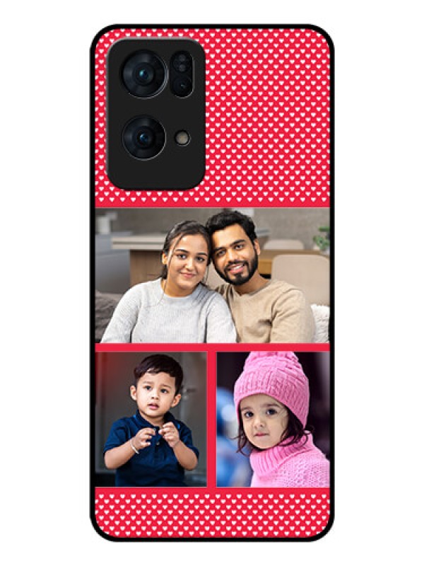 Custom Oppo Reno 7 Pro 5G Personalized Glass Phone Case - Bulk Pic Upload Design