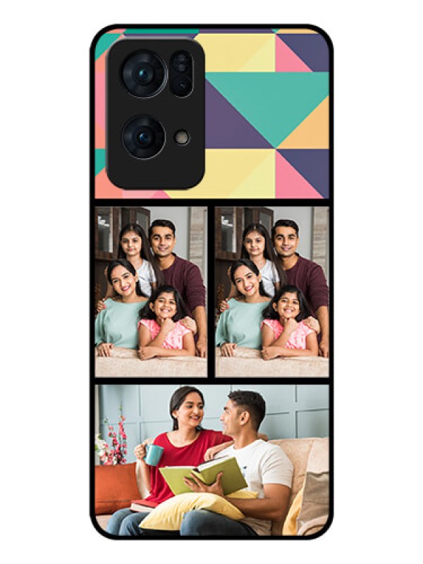 Custom Oppo Reno 7 Pro 5G Custom Glass Phone Case - Bulk Pic Upload Design