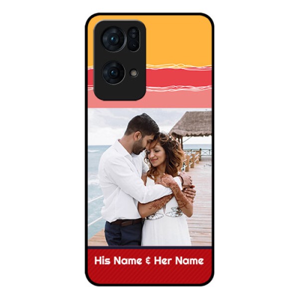 Oppo Reno 7 Pro 5G Custom Glass Mobile Case - Colorful Case Design