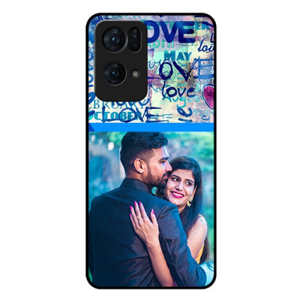 Oppo Reno 7 Pro 5G Custom Glass Mobile Case - Colorful Love Design