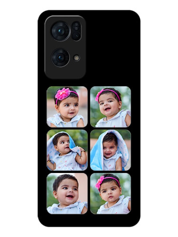 Custom Oppo Reno 7 Pro 5G Photo Printing on Glass Case - Multiple Pictures Design
