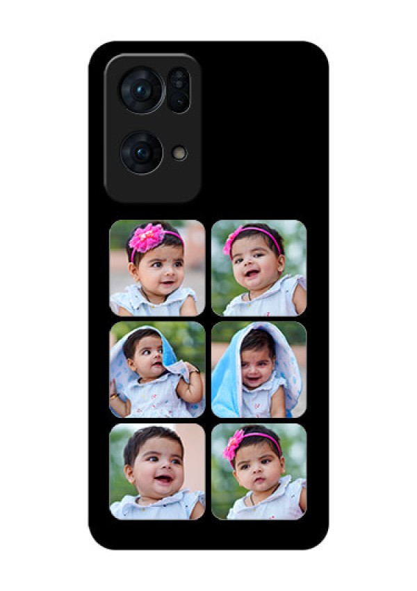 Oppo Reno 7 Pro 5G Photo Printing on Glass Case - Multiple Pictures Design