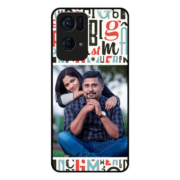 Oppo Reno 7 Pro 5G Personalized Glass Phone Case - Alphabet Design