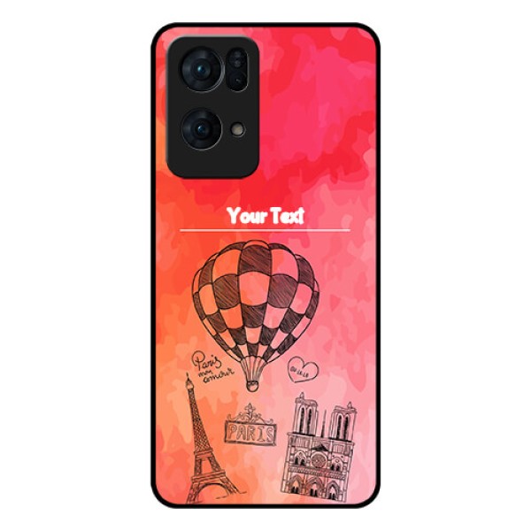 Oppo Reno 7 Pro 5G Custom Glass Phone Case - Paris Theme Design