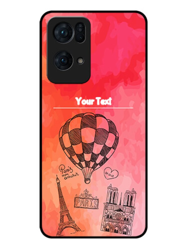 Custom Oppo Reno 7 Pro 5G Custom Glass Phone Case - Paris Theme Design