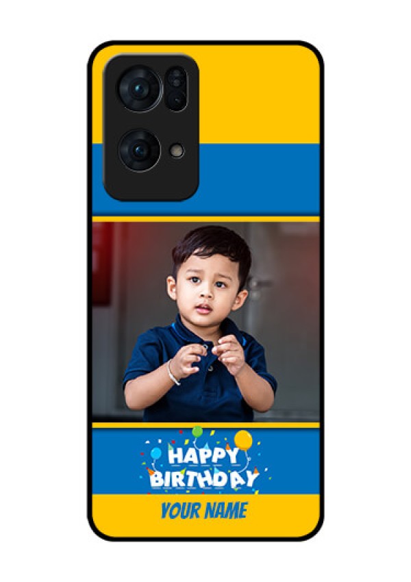 Oppo Reno 7 Pro 5G Custom Glass Mobile Case - Birthday Wishes Design