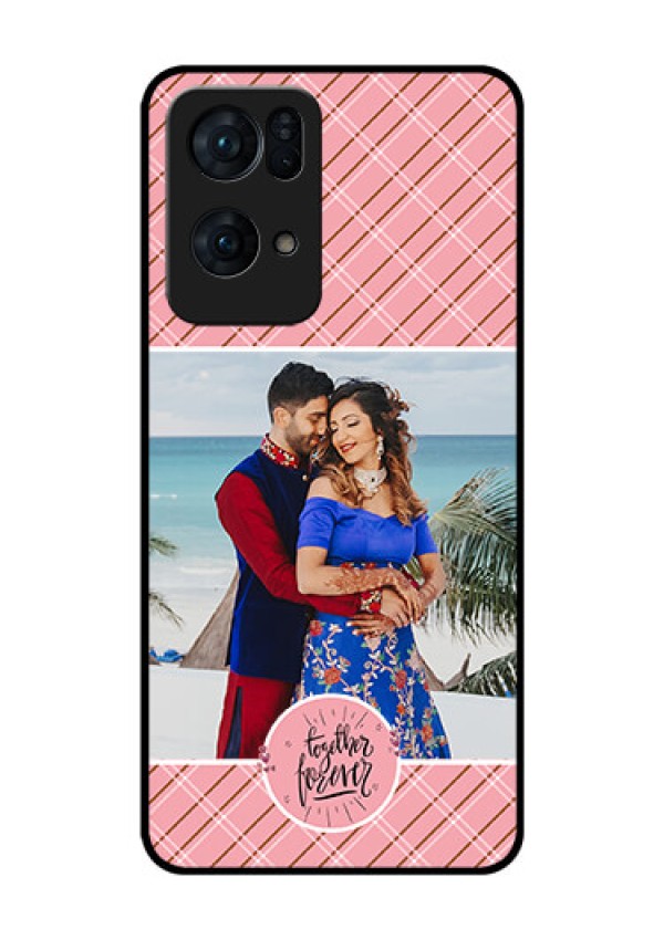 Oppo Reno 7 Pro 5G Personalized Glass Phone Case - Together Forever Design