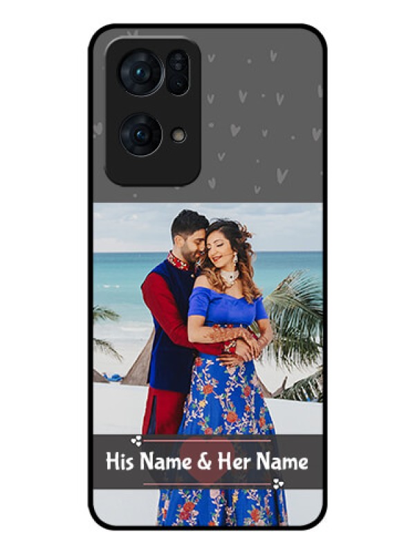 Custom Oppo Reno 7 Pro 5G Custom Glass Mobile Case - Buy Love Design with Photo Online
