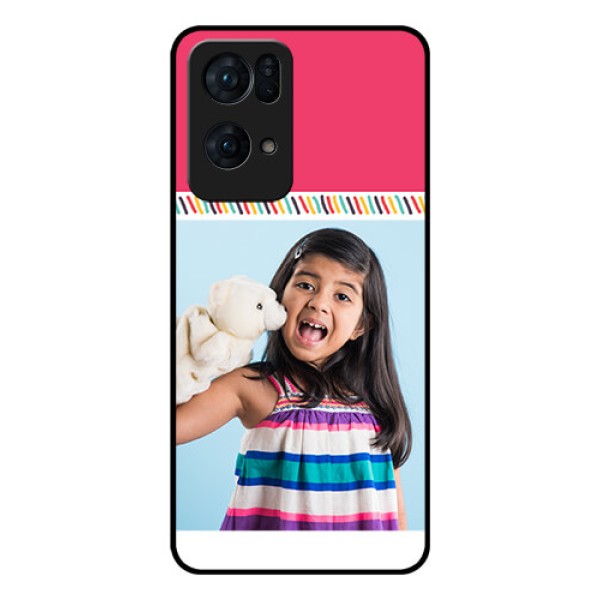 Oppo Reno 7 Pro 5G Personalized Glass Phone Case - Line art design