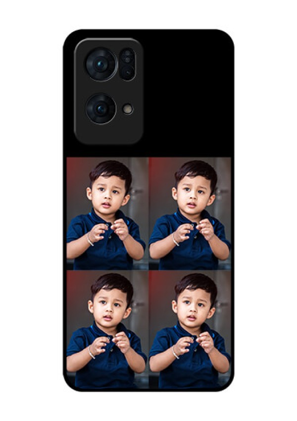 Oppo Reno 7 Pro 5G 4 Image Holder on Glass Mobile Cover