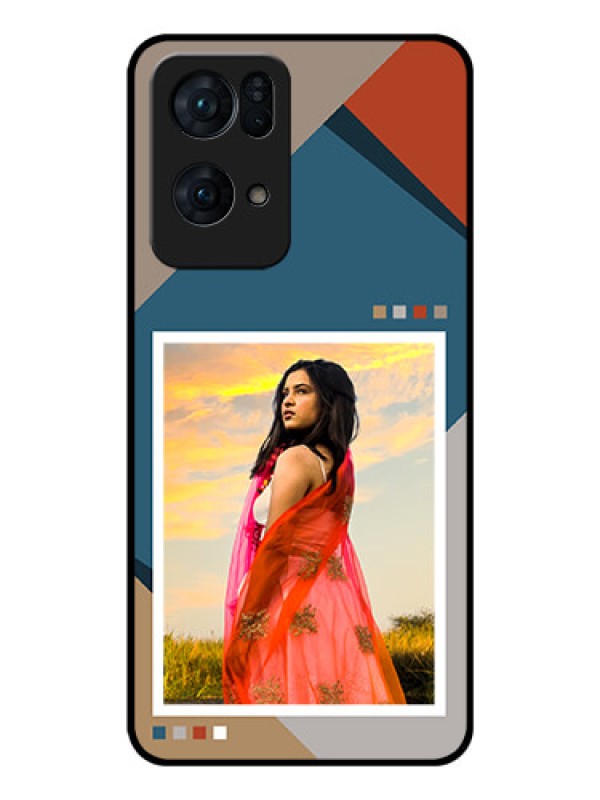 Custom Oppo Reno 7 Pro 5G Personalized Glass Phone Case - Retro color pallet Design