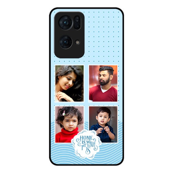 Oppo Reno 7 Pro 5G Custom Glass Phone Case - Cute love quote with 4 pic upload Design Oppo Reno 7 Pro 5G Custom Glass Phone Case - Cute love quote with 4 pic upload Design