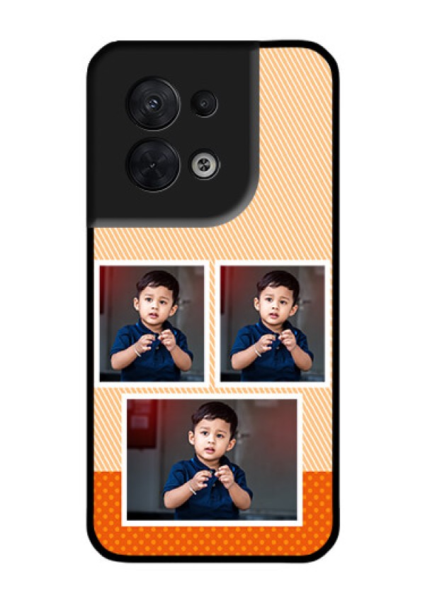 Oppo Reno 8 5G Photo Printing on Glass Case - Bulk Photos Upload Design