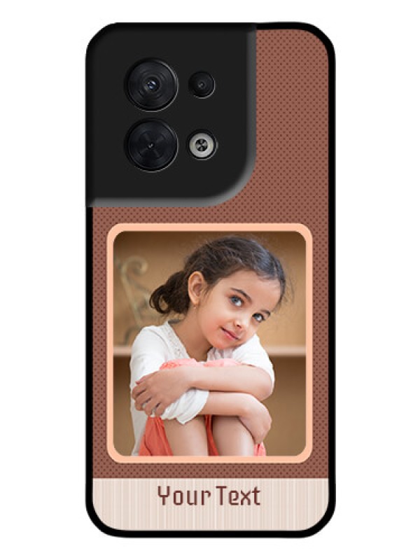 Custom Oppo Reno 8 5G Custom Glass Phone Case - Simple Pic Upload Design
