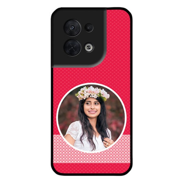 Oppo Reno 8 5G Personalised Glass Phone Case - Pink Pattern Design Oppo Reno 8 5G Personalised Glass Phone Case - Pink Pattern Design