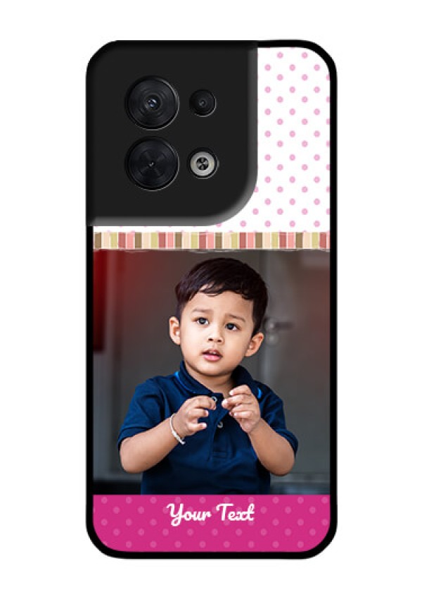 Oppo Reno 8 5G Photo Printing on Glass Case - Cute Girls Cover Design