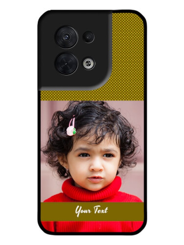 Custom Oppo Reno 8 5G Custom Glass Phone Case - Simple Green Color Design