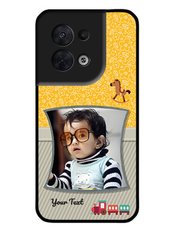 Custom Oppo Reno 8 5G Personalized Glass Phone Case - Baby Picture Upload Design
