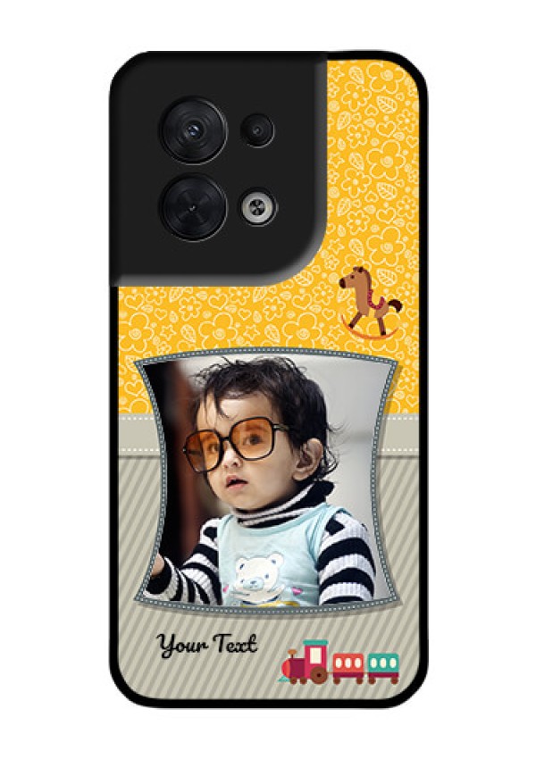 Oppo Reno 8 5G Personalized Glass Phone Case - Baby Picture Upload Design