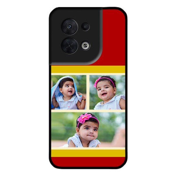 Oppo Reno 8 5G Custom Glass Mobile Case - Multiple Pic Upload Design