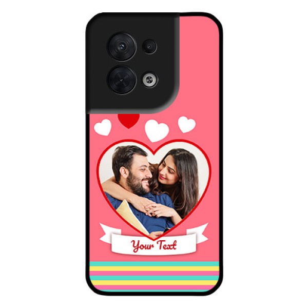 Oppo Reno 8 5G Photo Printing on Glass Case - Love Doodle Design