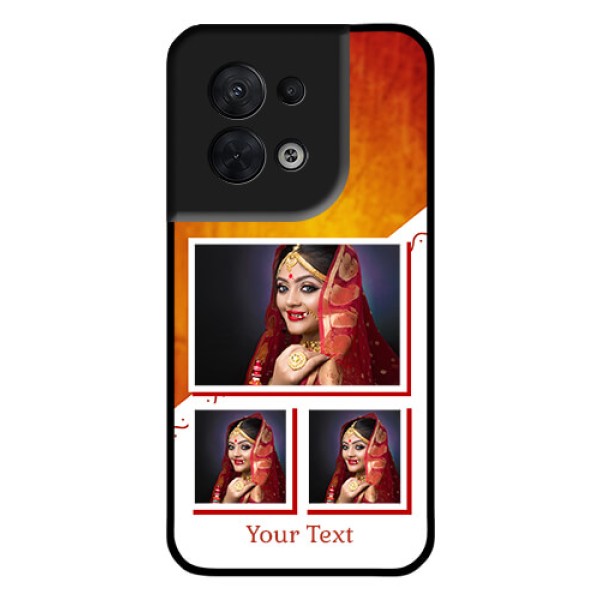 Oppo Reno 8 5G Custom Glass Phone Case - Wedding Memories Design
