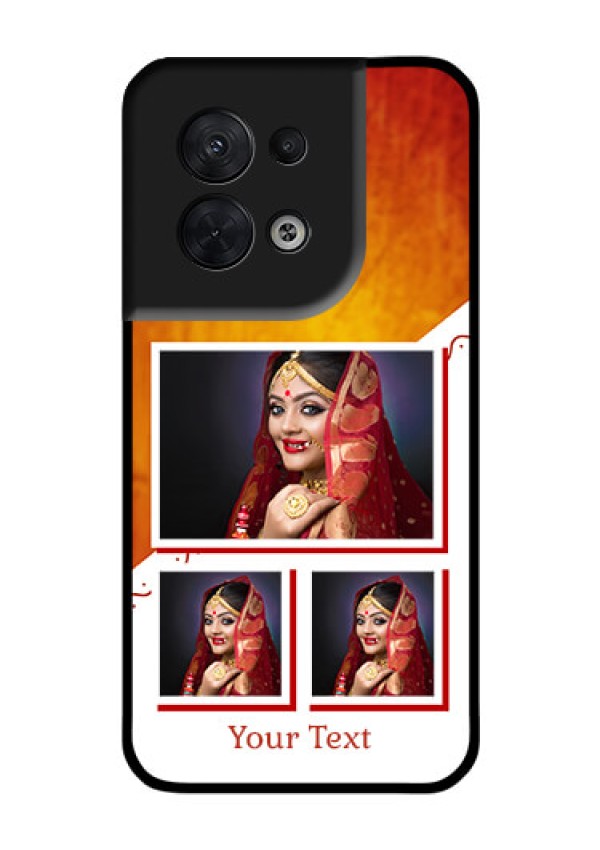 Oppo Reno 8 5G Custom Glass Phone Case - Wedding Memories Design