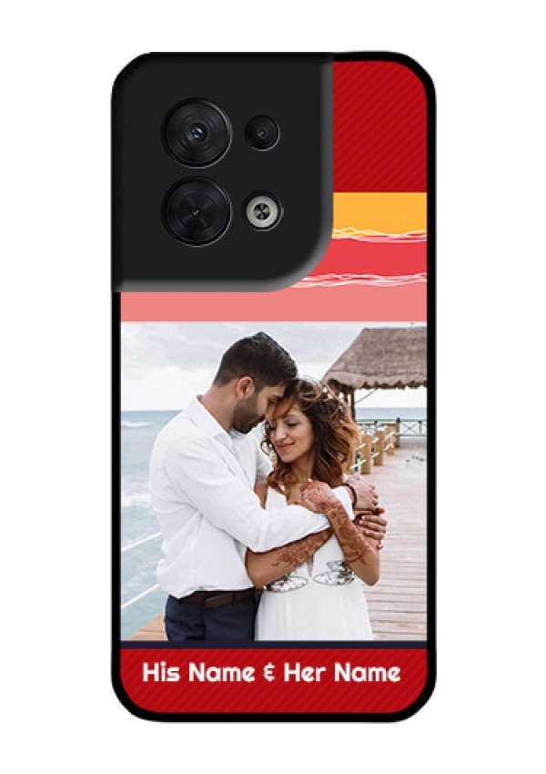 Oppo Reno 8 5G Custom Glass Mobile Case - Colorful Case Design