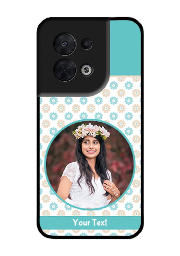 Oppo Reno 8 5G Custom Glass Mobile Case - Beautiful Flowers Design