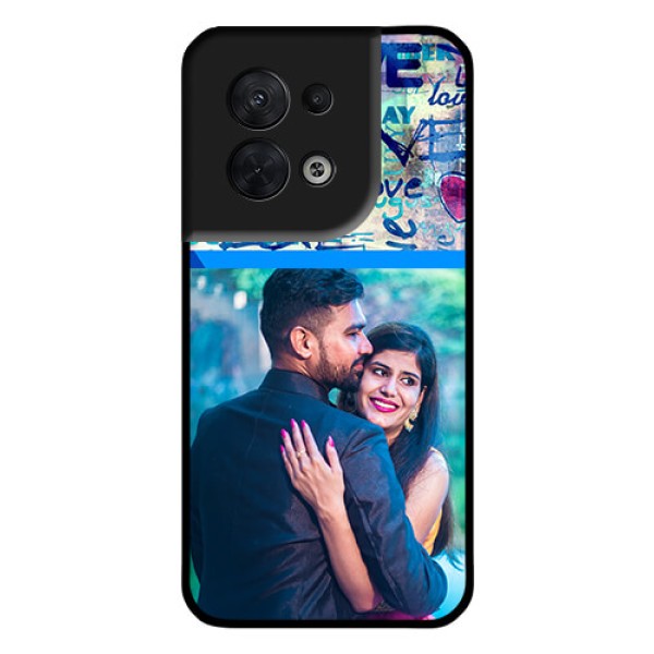 Oppo Reno 8 5G Custom Glass Mobile Case - Colorful Love Design
