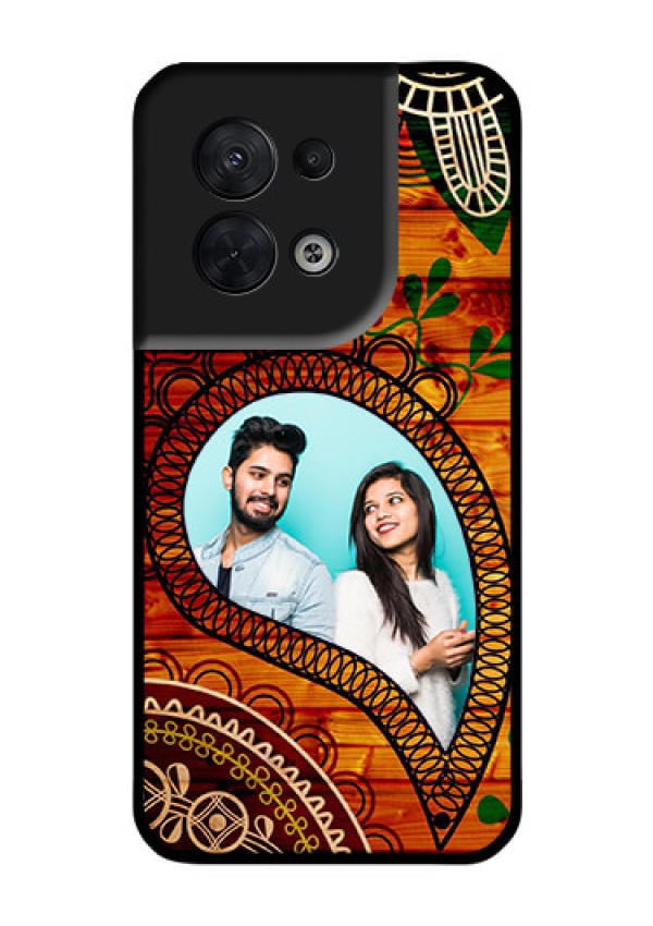 Oppo Reno 8 5G Personalized Glass Phone Case - Abstract Colorful Design