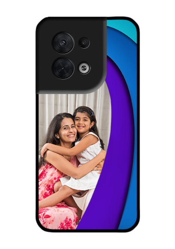 Oppo Reno 8 5G Photo Printing on Glass Case - Simple Pattern Design