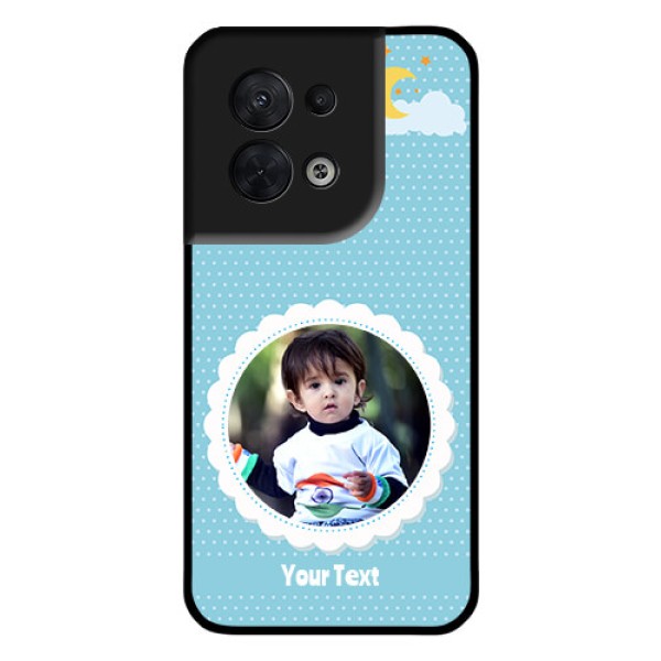 Oppo Reno 8 5G Personalised Glass Phone Case - Violet Pattern Design