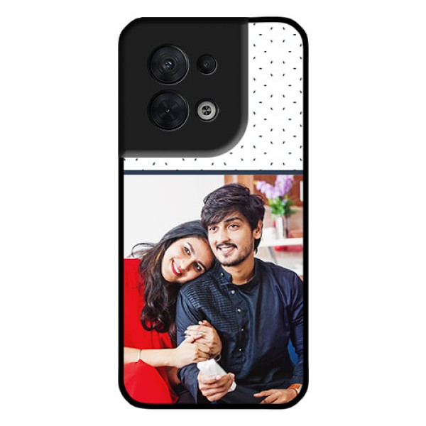 Oppo Reno 8 5G Personalized Glass Phone Case - Premium Dot Design