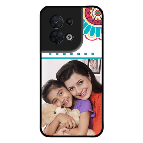 Oppo Reno 8 5G Custom Glass Phone Case - Flower Design