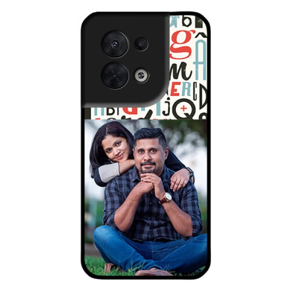 Oppo Reno 8 5G Personalized Glass Phone Case - Alphabet Design