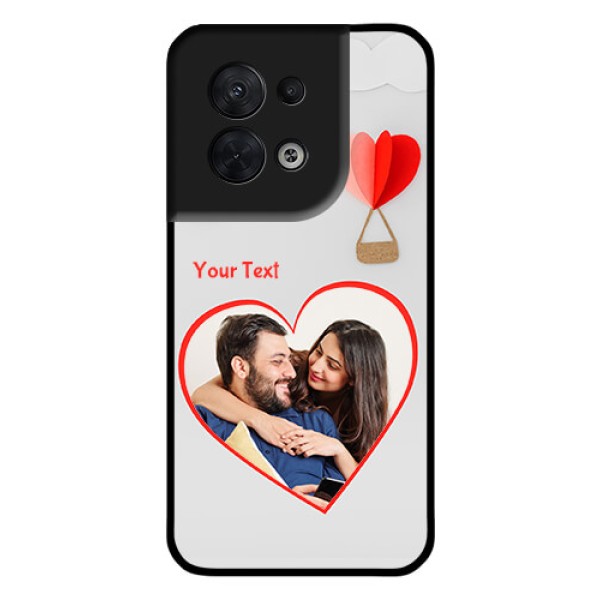 Oppo Reno 8 5G Custom Glass Mobile Case - Parachute Love Design