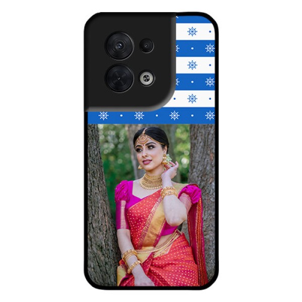 Oppo Reno 8 5G Photo Printing on Glass Case - Snow Pattern Design