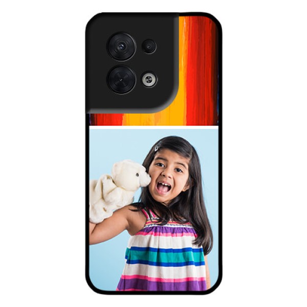 Oppo Reno 8 5G Personalized Glass Phone Case - Multi Color Design