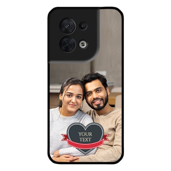 Oppo Reno 8 5G Custom Glass Phone Case - Just Married Couple Design Oppo Reno 8 5G Custom Glass Phone Case - Just Married Couple Design