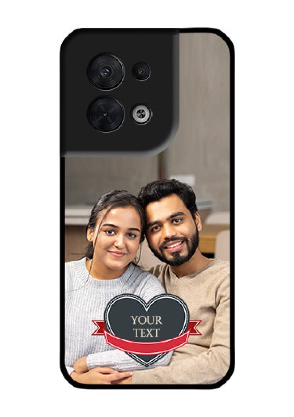 Oppo Reno 8 5G Custom Glass Phone Case - Just Married Couple Design