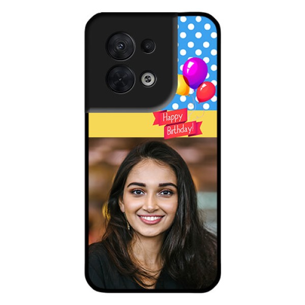 Oppo Reno 8 5G Custom Glass Mobile Case - Happy Birthday Design