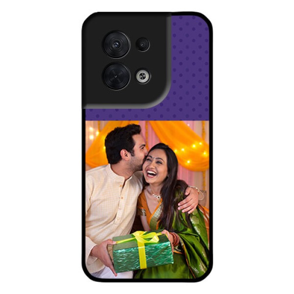 Oppo Reno 8 5G Personalized Glass Phone Case - Violet Pattern Design Oppo Reno 8 5G Personalized Glass Phone Case - Violet Pattern Design