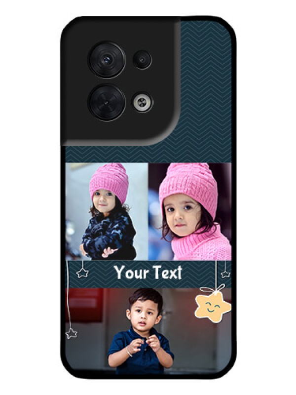 Custom Oppo Reno 8 5G Custom Glass Mobile Case - Hanging Stars Design