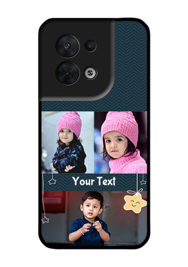 Oppo Reno 8 5G Custom Glass Mobile Case - Hanging Stars Design