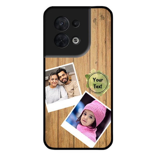 Oppo Reno 8 5G Custom Glass Phone Case - Wooden Texture Design