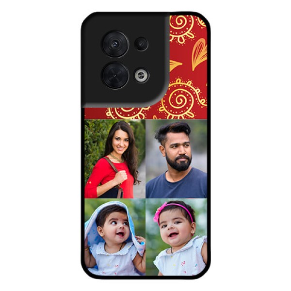 Oppo Reno 8 5G Photo Printing on Glass Case - 4 Image Traditional Design Oppo Reno 8 5G Photo Printing on Glass Case - 4 Image Traditional Design