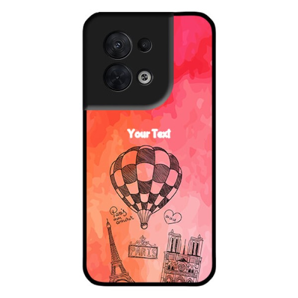 Oppo Reno 8 5G Custom Glass Phone Case - Paris Theme Design